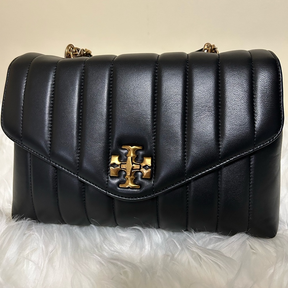 💯 Tory burch Kira quilted  satchel top handle large